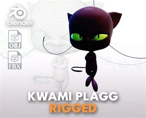 3D model Plagg - Kwami from miraculous ladybug rigged 3dmodel for ...