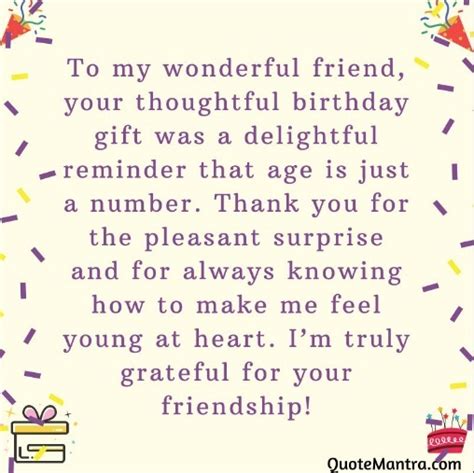 Thank You Message For Birthday Gift - QuoteMantra