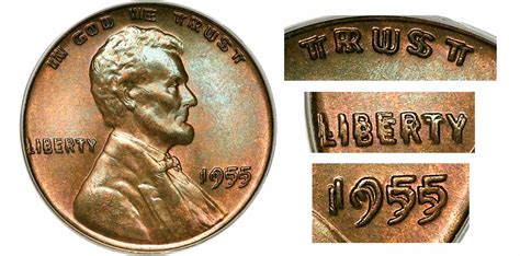 1955 Double Die Lincoln Penny