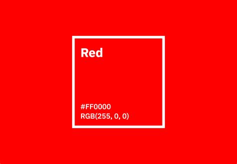 Red Color - Hex, RGB, CMYK, Pantone | Color Codes - U.S. Brand Colors