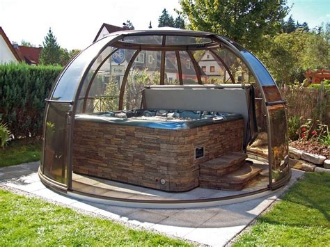 78 Best images about Hot tub covers, free standing jacuzzi enclosures ...