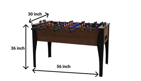 What is the Official Foosball Table Dimensions & Size?