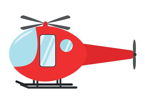 Red Cartoon Helicopter clip art icon animation vector image 8957259 ...