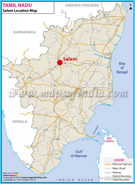 Where is Salem? - Salem Map - Map of Salem - TravelsMaps.Com