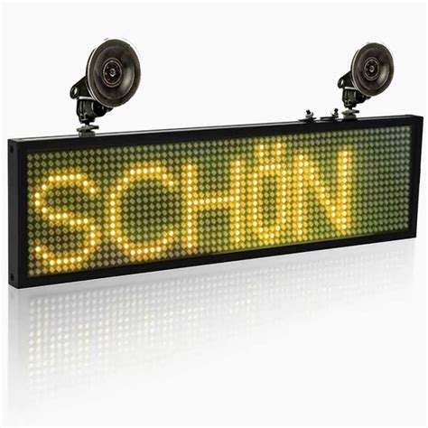 Leadleds Car Sign LED Programmable Showcase Message Sign Scrolling Dis