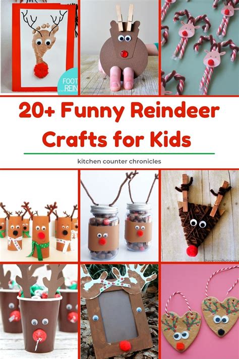 20 Ridiculously Cute Reindeer Crafts for Kids to Make