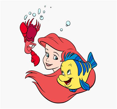 Ariel And Flounder Clipart , Free Transparent Clipart - ClipartKey