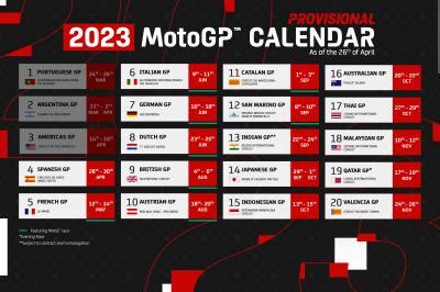 2023 MotoGP™ calendar: countries, circuits & dates | MotoGP™