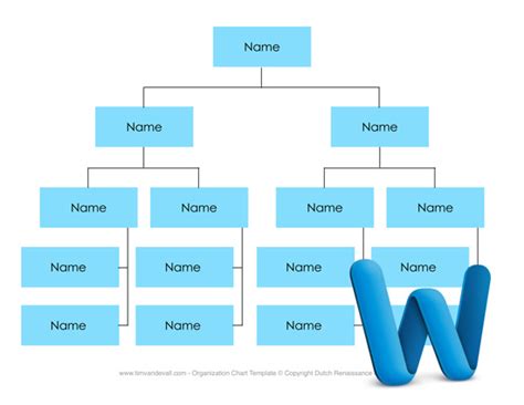 organizational-chart-template-word – Tim's Printables