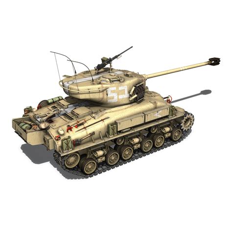 M51 Israel Super Sherman - 51 3D Model - FlatPyramid