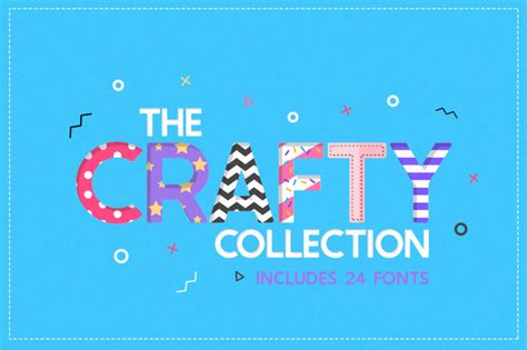 The Crafty Font Collection (24 Fonts) By Salt & Pepper Designs ...