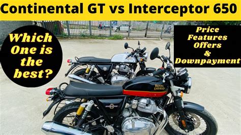 Continental GT 650 Vs Interceptor 650 Full Comparison & Review | Which ...