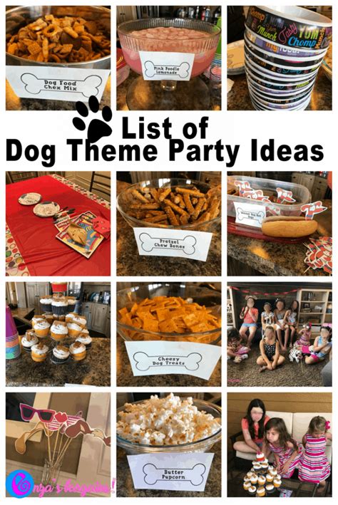 Dog Themed Party Food and Party Ideas - Enza's Bargains