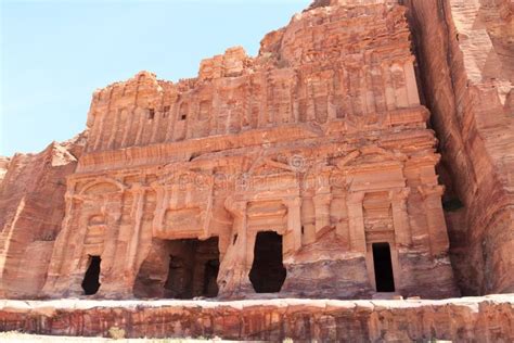 Palace tomb, Petra Jordan stock photo. Image of arabian - 4371942