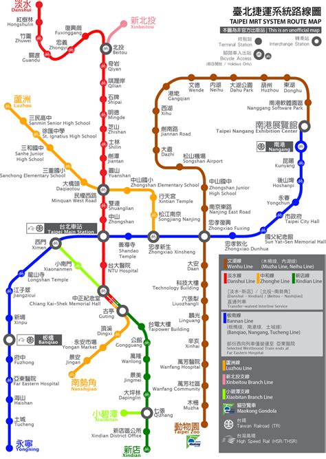 Taiwan Railway Administration Route Map – The World Map