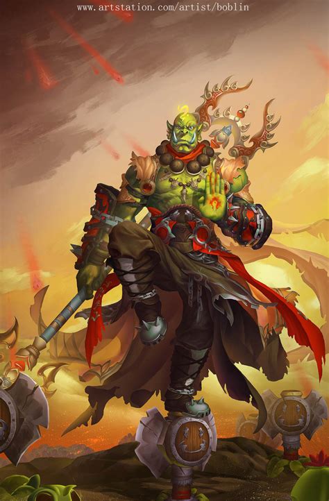 [WOW jiansan] Shao Lin Orc Monk by linsc on DeviantArt