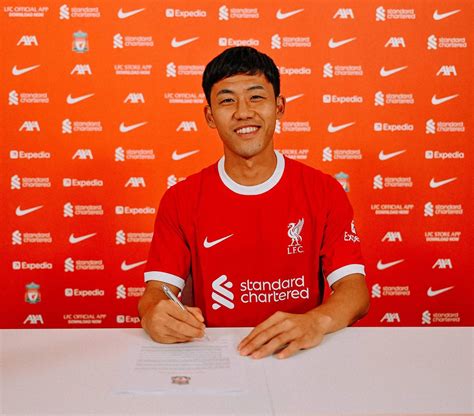 In photos: Wataru Endo's Liverpool signing day at the AXA Training ...