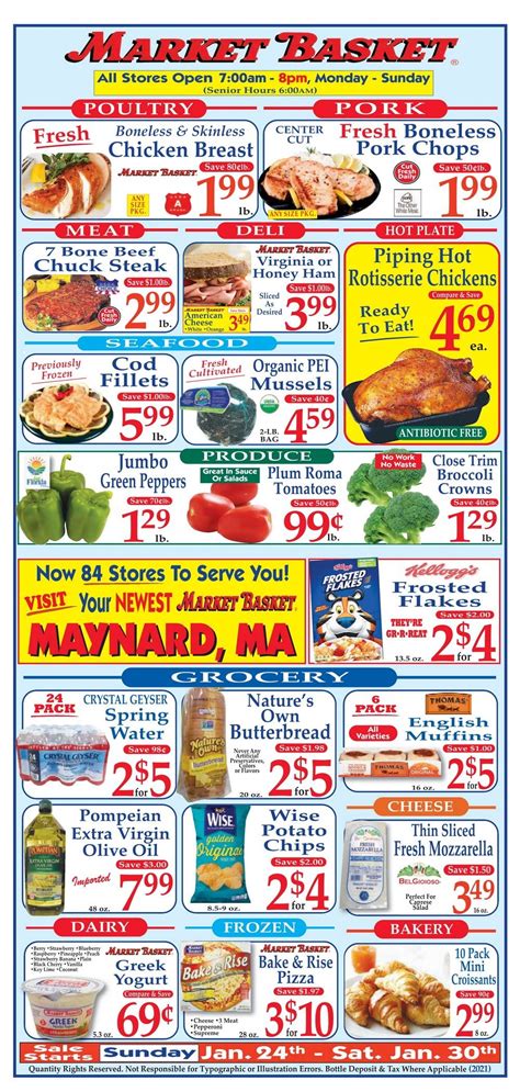 Market Basket Weekly Flyer Jan 24 – Jan 30, 2021