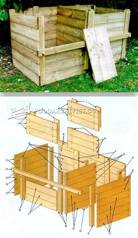 DIY Compost Bin - Outdoor Plans and Projects | WoodArchivist.com ...