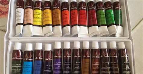 Happiness: Art Treasures Acrylic Paint Tubes Set for Craft, Glass, Wood ...