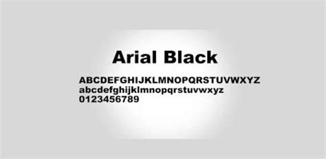 Arial Black Font Free Download