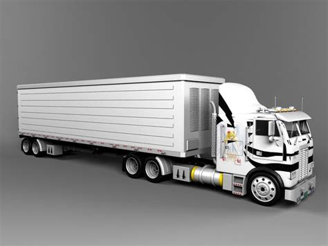 Semi Truck 3d Model Free