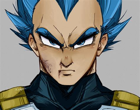 Vegeta Super Saiyan Blue by Chiiriiarts on DeviantArt