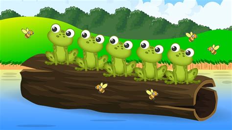 5 Little Speckled Frogs Nursery Rhyme Song for Toddlers Children Kids ...