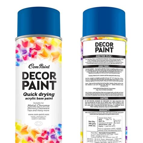 Product Label Design for AEROSOL SPRAY PAINT CAN | Product label contest