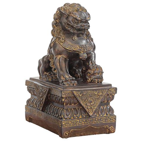 Design Toscano Female Chinese Guardian Lion Foo Dog Asian Decor Statue ...