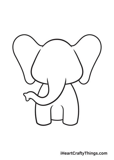 Elephant Drawing — How To Draw An Elephant Step By Step