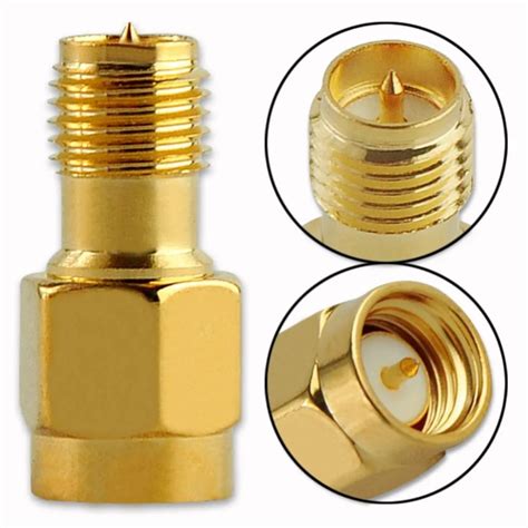 wifi antenna connector RPSMA Female To SMA Male Coaxial Connector ...