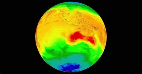 Map Temperature Flow Oceania Represented By Stock Footage Video (100% ...