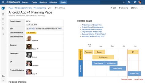 How to build a release planning page in Confluence | Atlassian Blogs