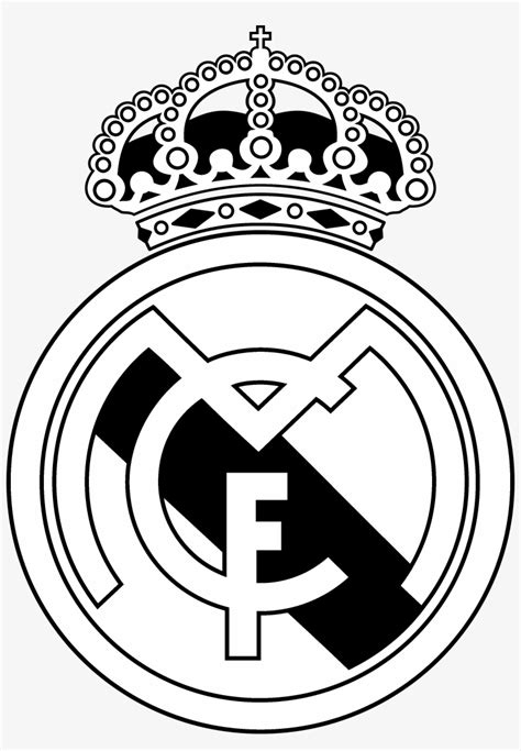 Real Madrid Club De Futbol Logo Black And Ahite - Logo Real Madrid ...