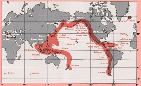 Map Of Active Volcanoes – Map Of The Usa With State Names