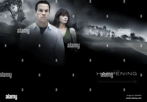 MARK WAHLBERG, ZOOEY DESCHANEL POSTER, THE HAPPENING, 2008 Stock Photo ...