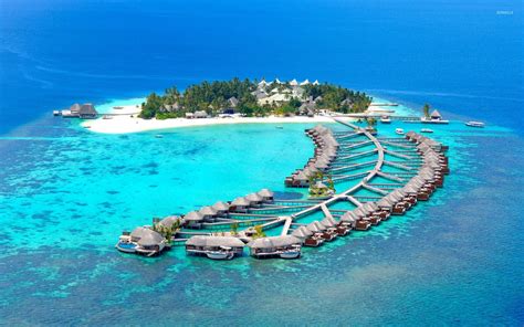 Island resort in Maldives wallpaper - Beach wallpapers - #22341