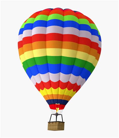 Transparent Balloon Png - Hot Air Balloon Animated, Png Download - kindpng