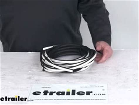 D-Shaped Rubber Seal for Enclosed Trailer - Stick On - 25' Long x 1/2 ...