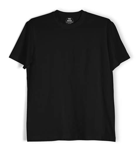 Buy t-shirt-solid-black T shirt | King Doodle