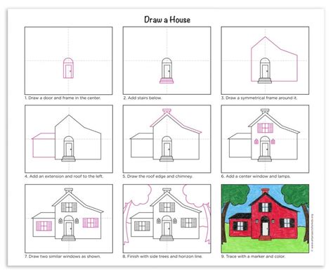 How to Draw a House · Art Projects for Kids