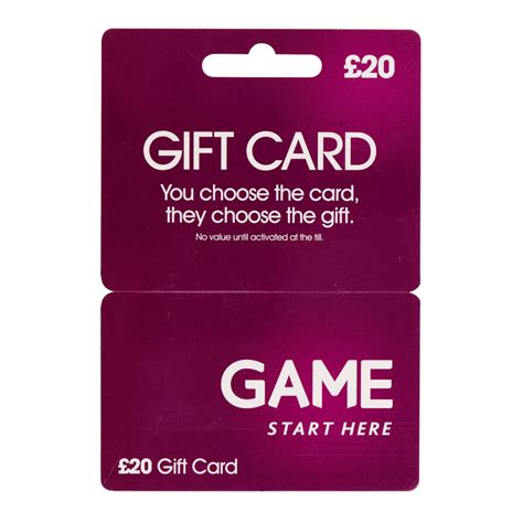 Game 20 Gift Card | Wilko