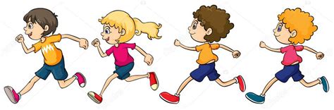 2,033 Drawing children running Vector Images | Depositphotos