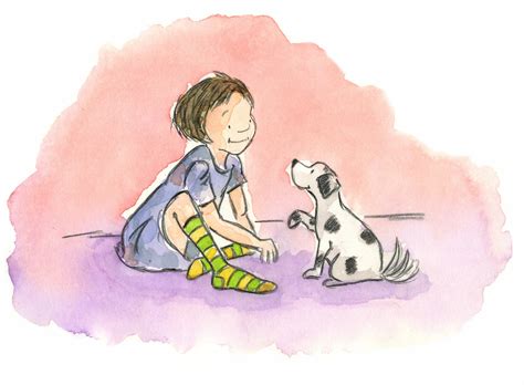 Michelle Henninger: On the Drawing Board: Girl and Her Dog