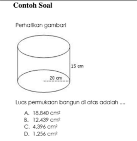 Rumus Silinder Cara Menghitung Volume Dan Luas Permukaan | The Best ...