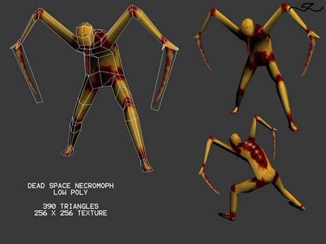 Dead Space Necromorph Low poly by katana350z on DeviantArt