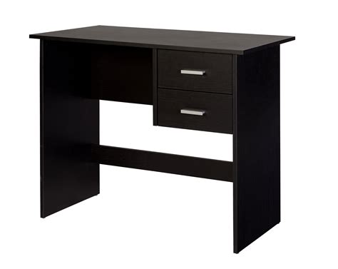 Adina 2 Drawers Writing Desk, Black - Walmart.com - Walmart.com