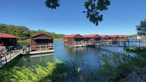 Floating cabins at Lake Murray State Park - YouTube