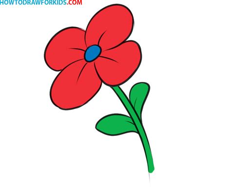 How To Draw Easy Flowers Step By Step For Kids